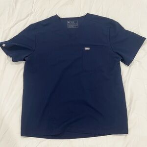 Men’s Figs Scrub Top, Blue